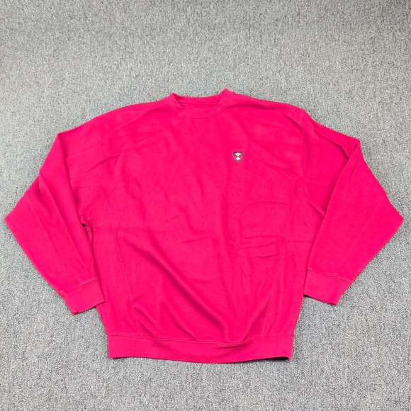Ahead Authentics Preppy Pima Cotton Sweatshirt Medium Red Country Club Dadcore — photo 2